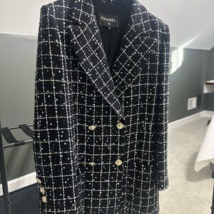 Chanel Black and White Blazer Rare Runway jacket